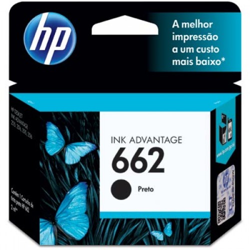 CARTUCHO TINTA ORG HP 662 PRETO CZ103AB